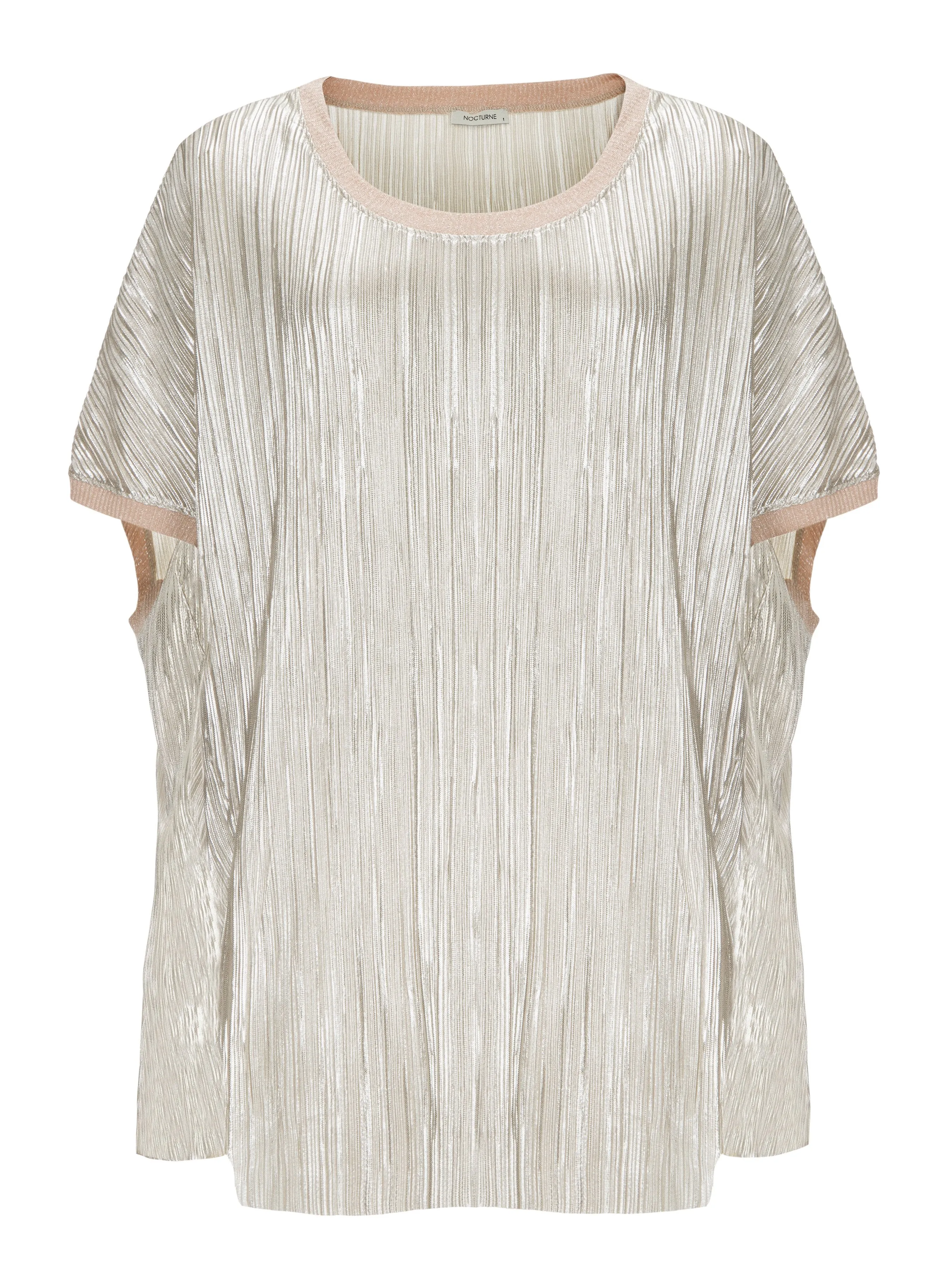 Nocturne Silvery Comfortable Knitwear Sector Tops