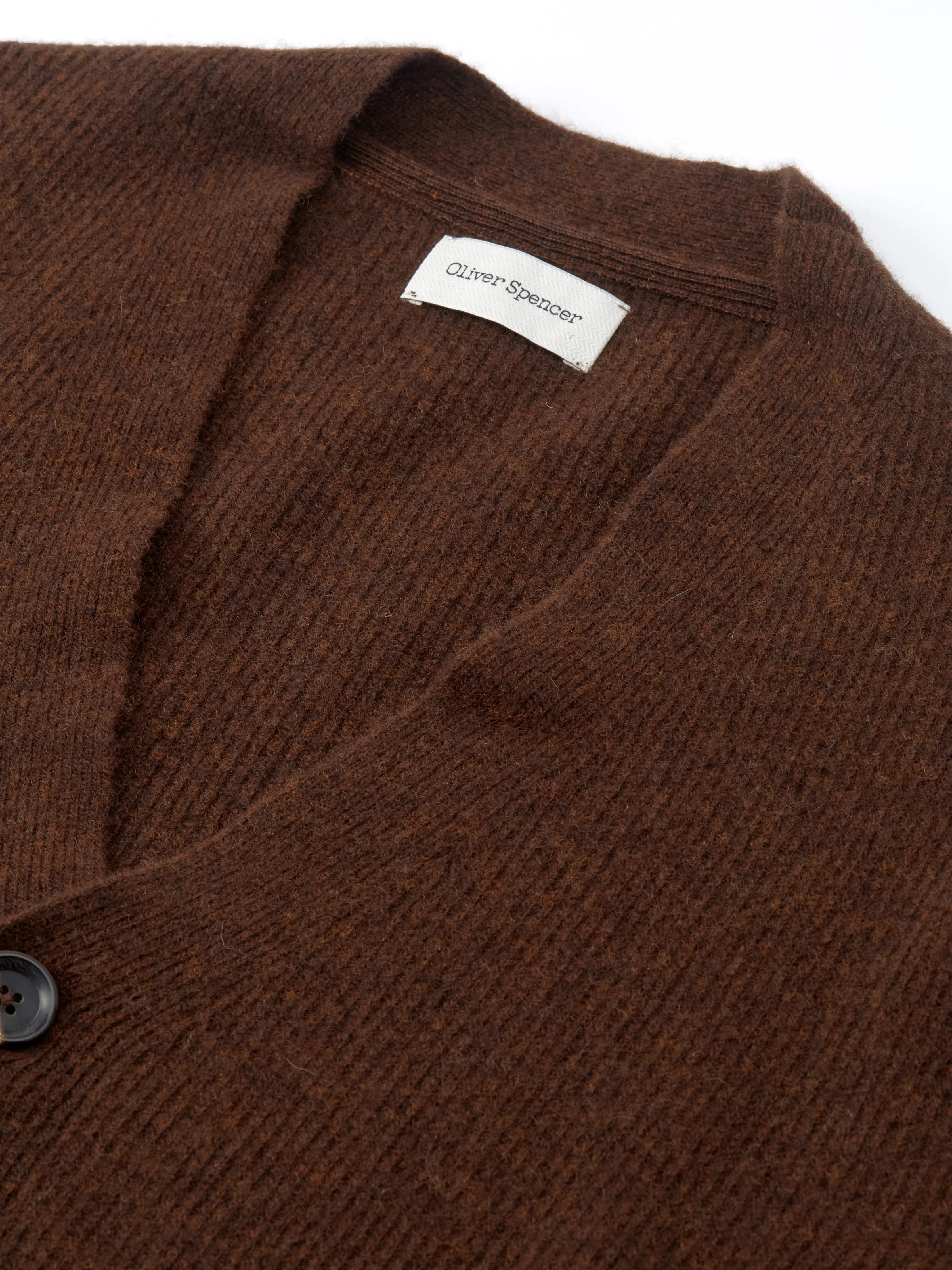 Oliver Spencer Caradale Cardigan Hartwell Brown