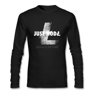 Order this  litecoin T Shirt Custom Long Sleeve Men's Clothes Just Hodl Litecoin