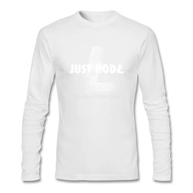 Order this  litecoin T Shirt Custom Long Sleeve Men's Clothes Just Hodl Litecoin