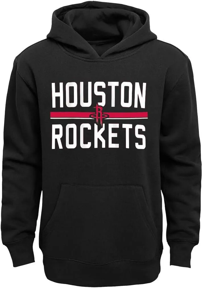 Outerstuff NBA Kids Youth Classic Performance Sweatshirt Fleece Pullover Hoodie - Milwaukee Bucks Black - Youth X-Small