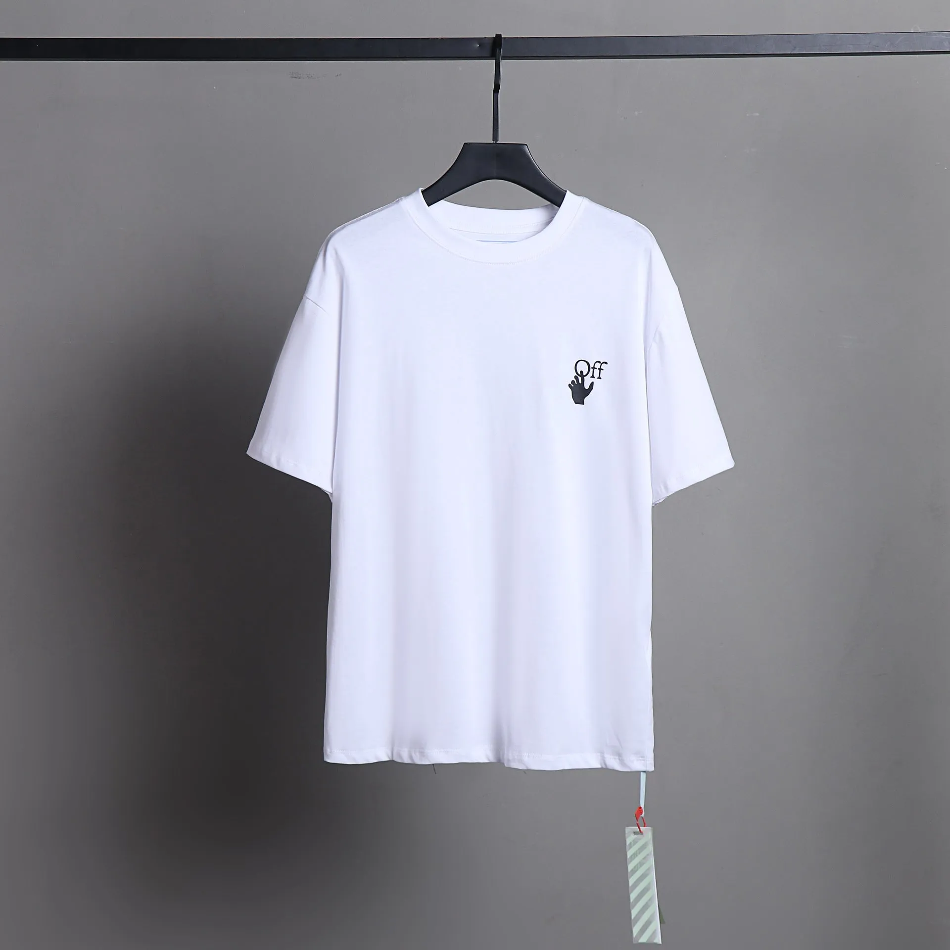 Ow T Shirts Bamboo Leaf Graffiti Arrow Male and Female Trendy Brand Short Sleeve
