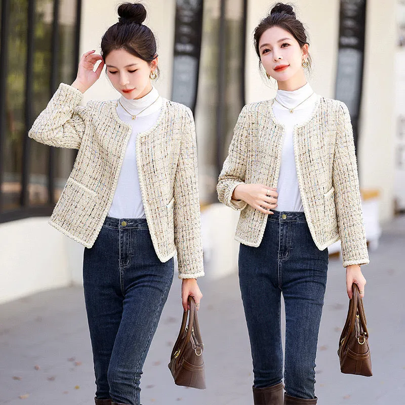 Pankh Alexa Tweed Formal Short Blazer