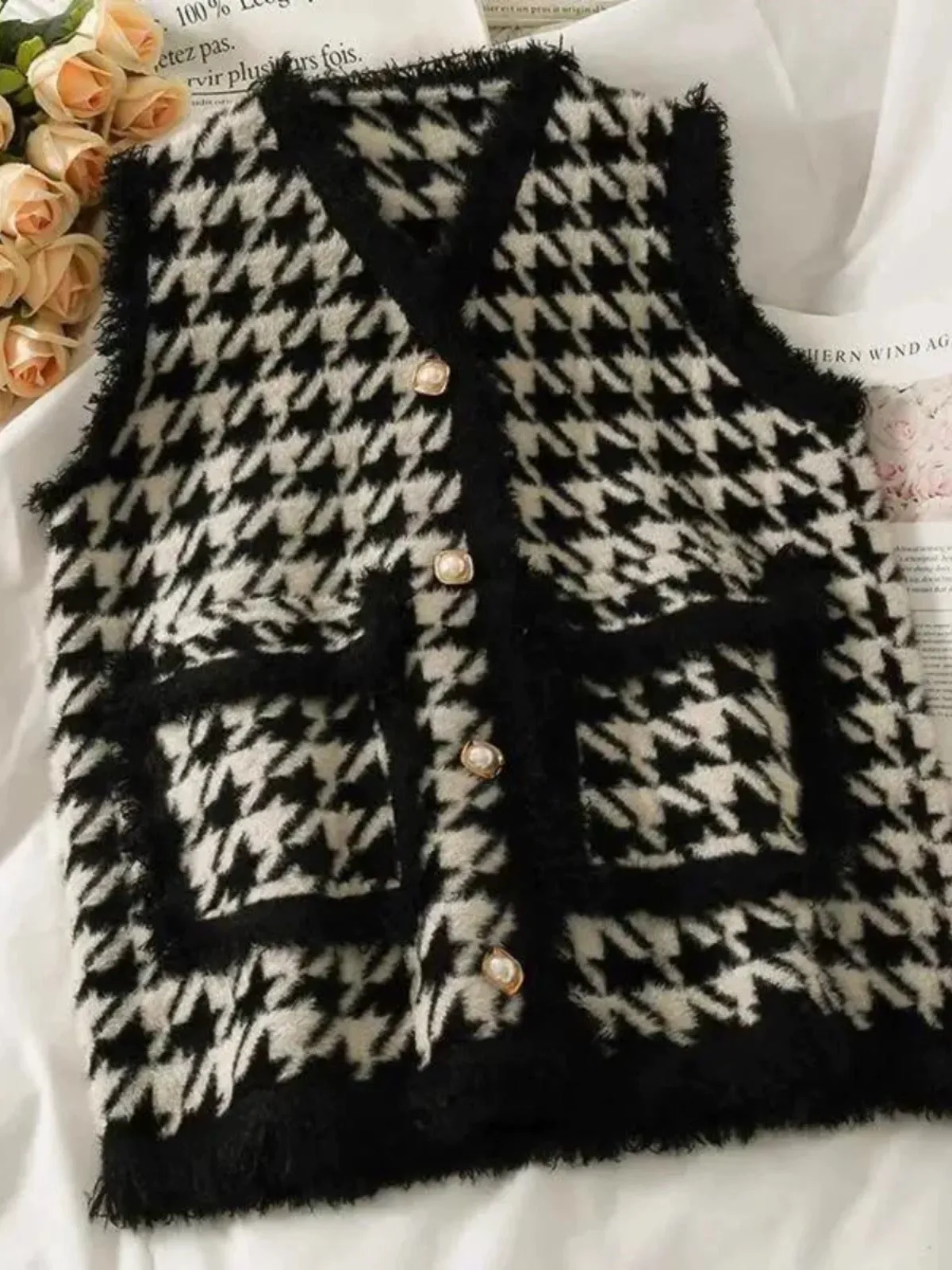 Pankh Woro Soft Wool Sleeveless Jacket Blazer