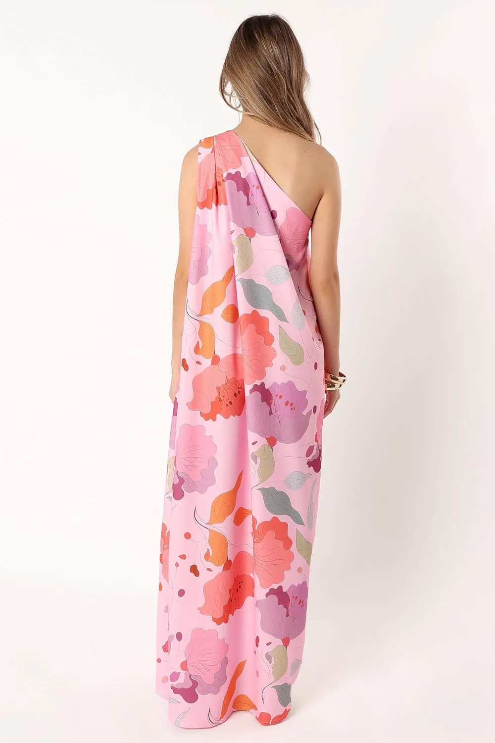 Petal & Pup Women's Tillie One Shoulder Maxi Dress