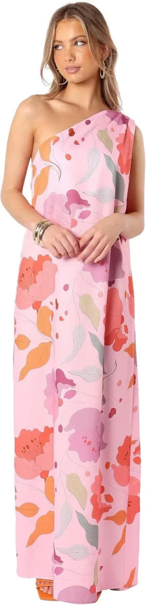 Petal & Pup Women's Tillie One Shoulder Maxi Dress