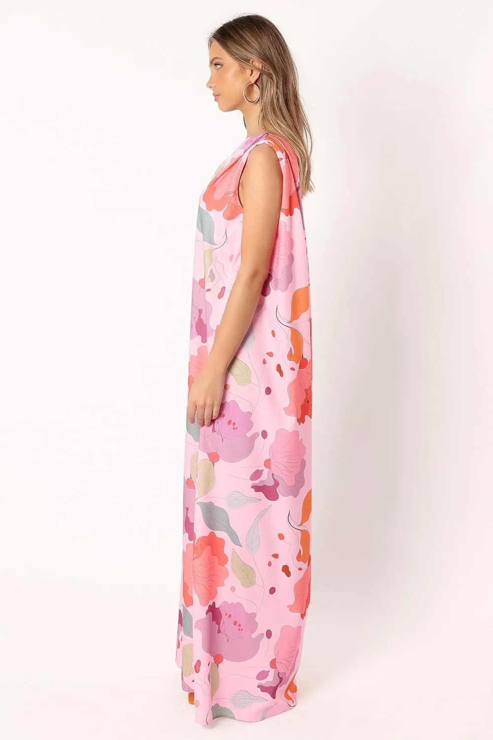 Petal & Pup Women's Tillie One Shoulder Maxi Dress