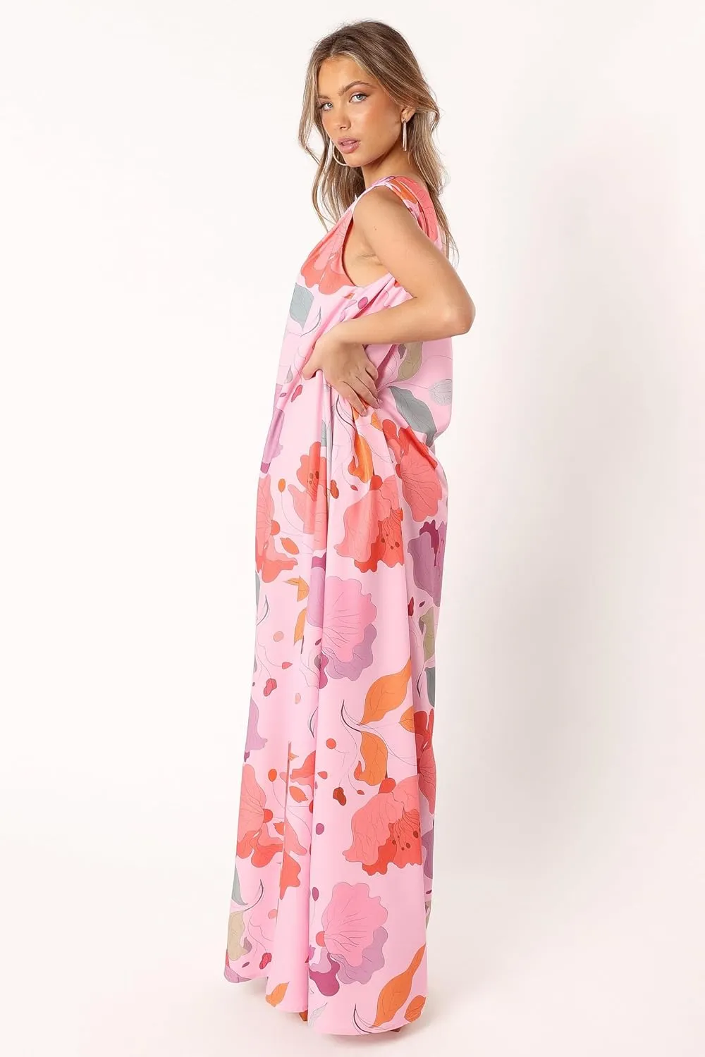 Petal & Pup Women's Tillie One Shoulder Maxi Dress