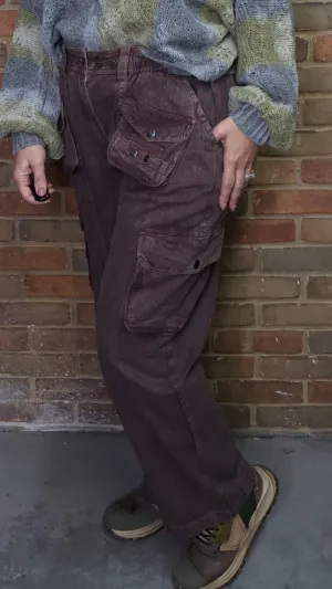 Plum Cargo Pants #168