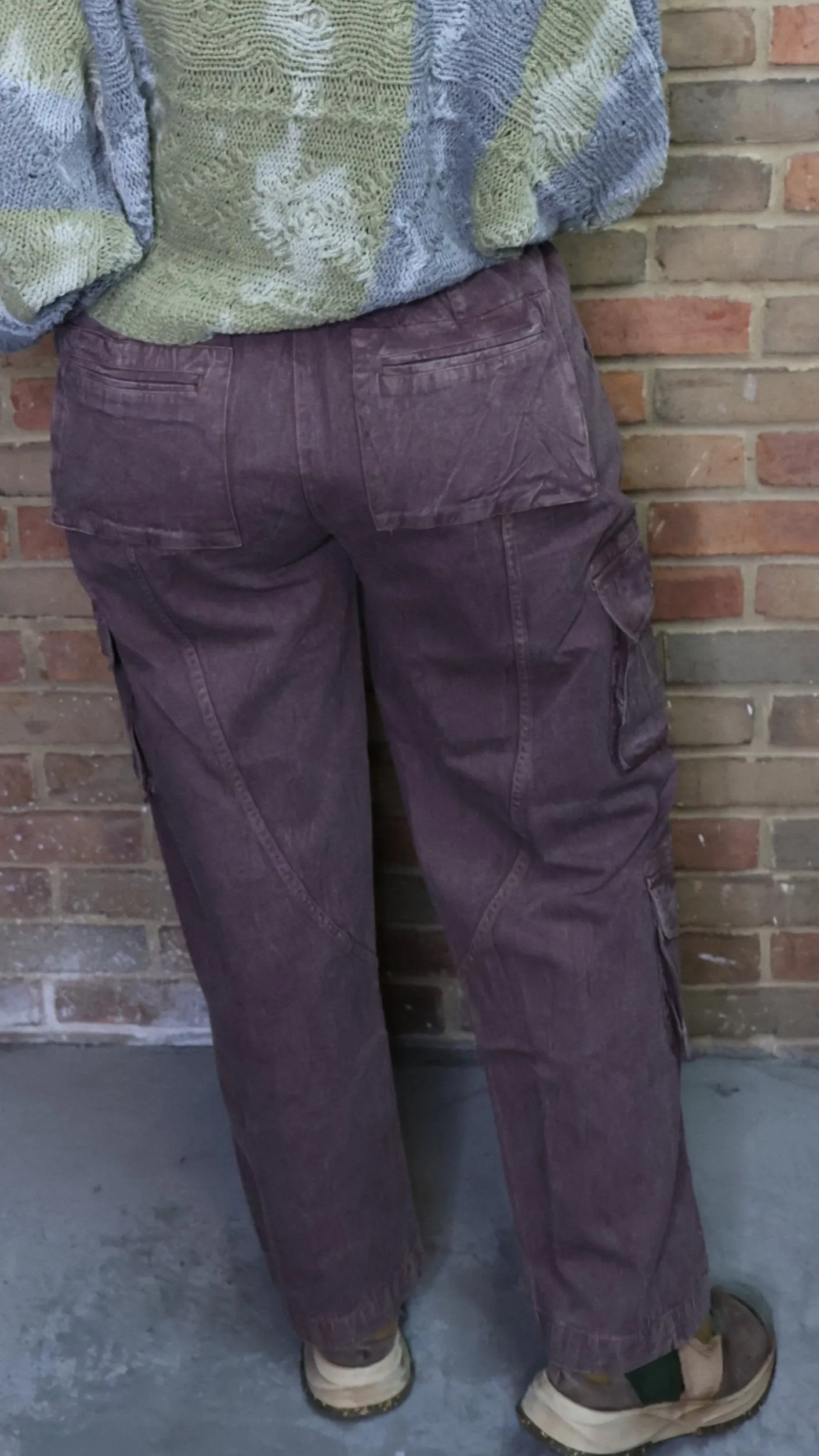 Plum Cargo Pants #168