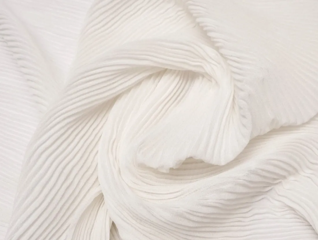 Polyester Pleated Georgette Fabric ~ 44'' wide.[1735]