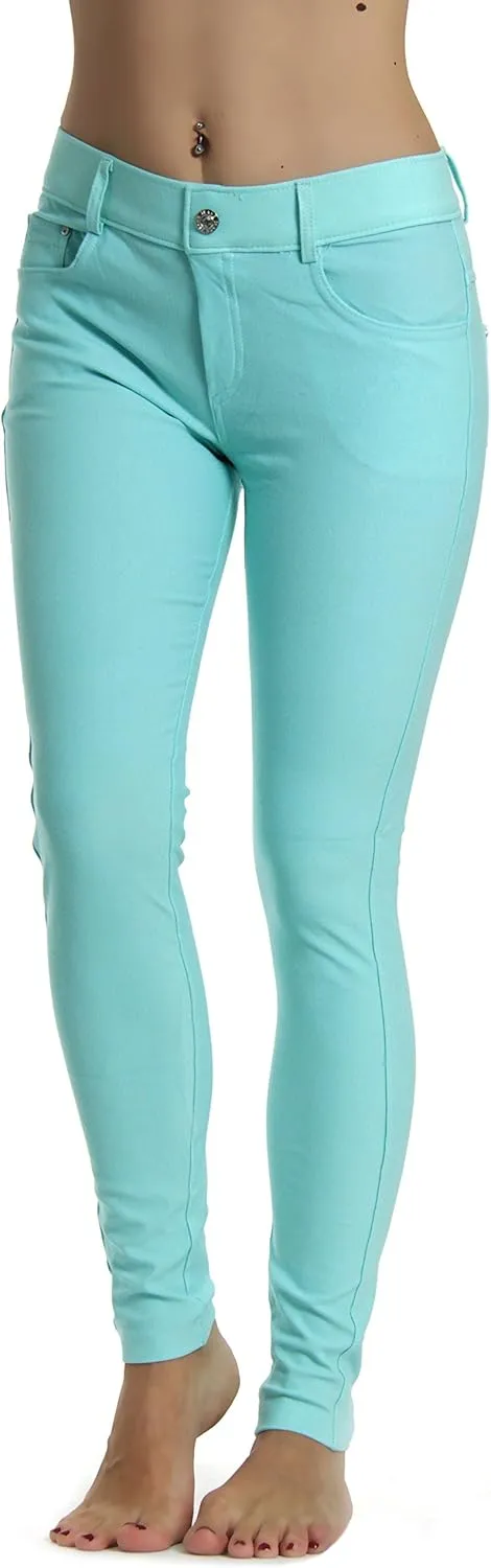 Prolific Health Women's Jean Look Jeggings Tights Slimming Many Colors Spandex Leggings Pants Capri S-XXXL