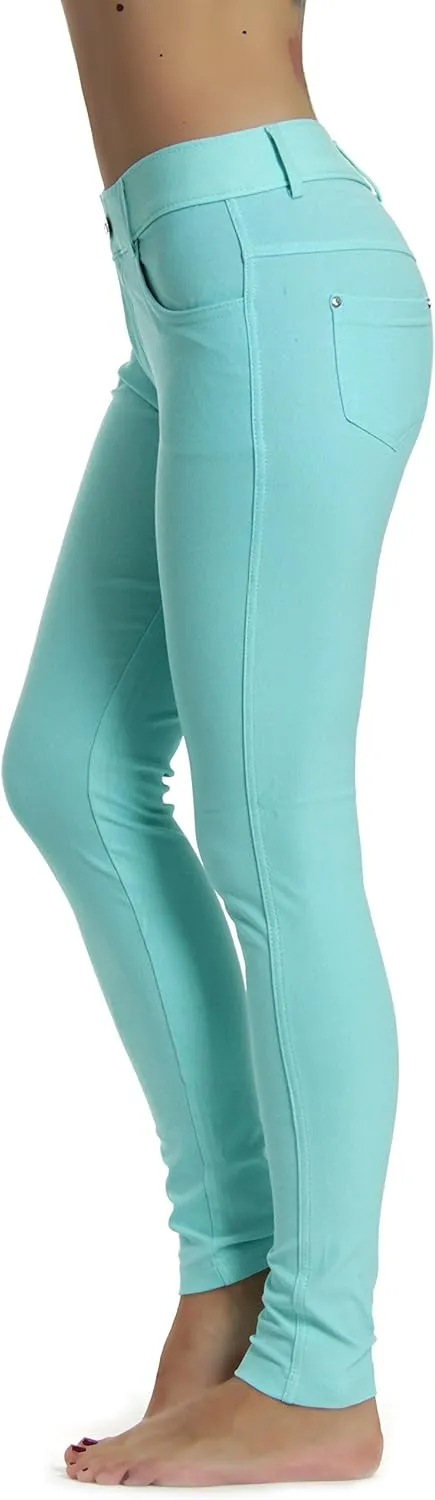 Prolific Health Women's Jean Look Jeggings Tights Slimming Many Colors Spandex Leggings Pants Capri S-XXXL