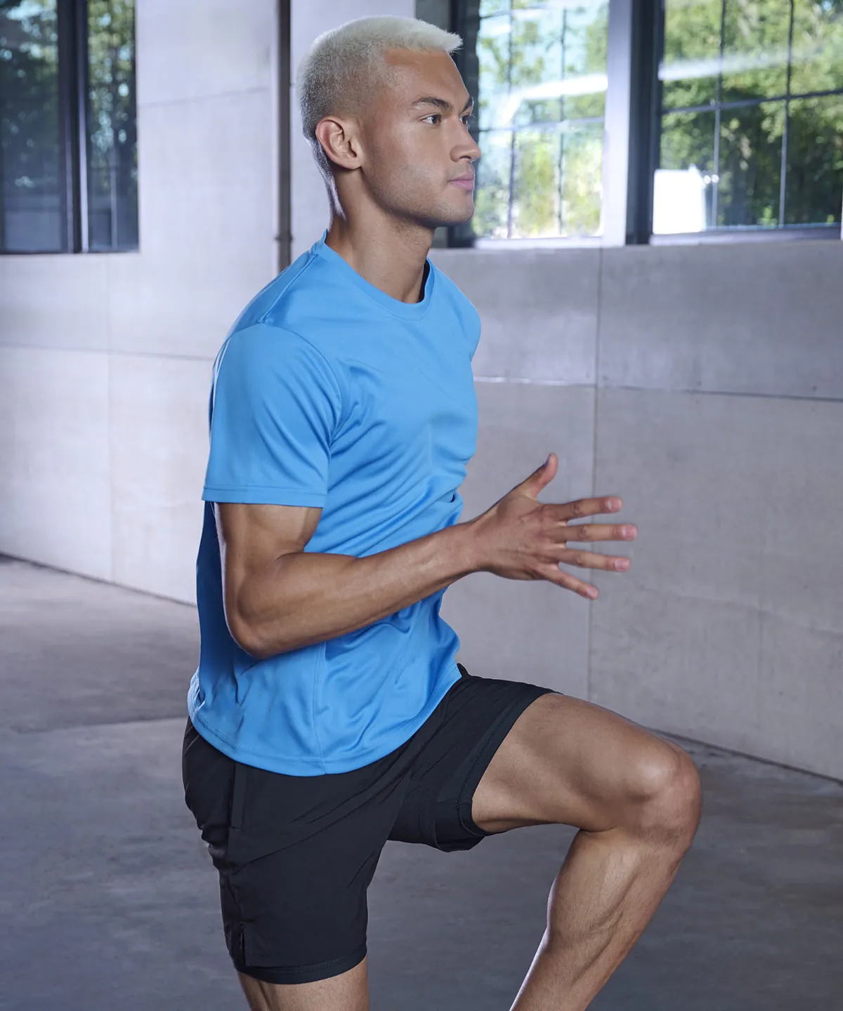 Recycled performance T | Black