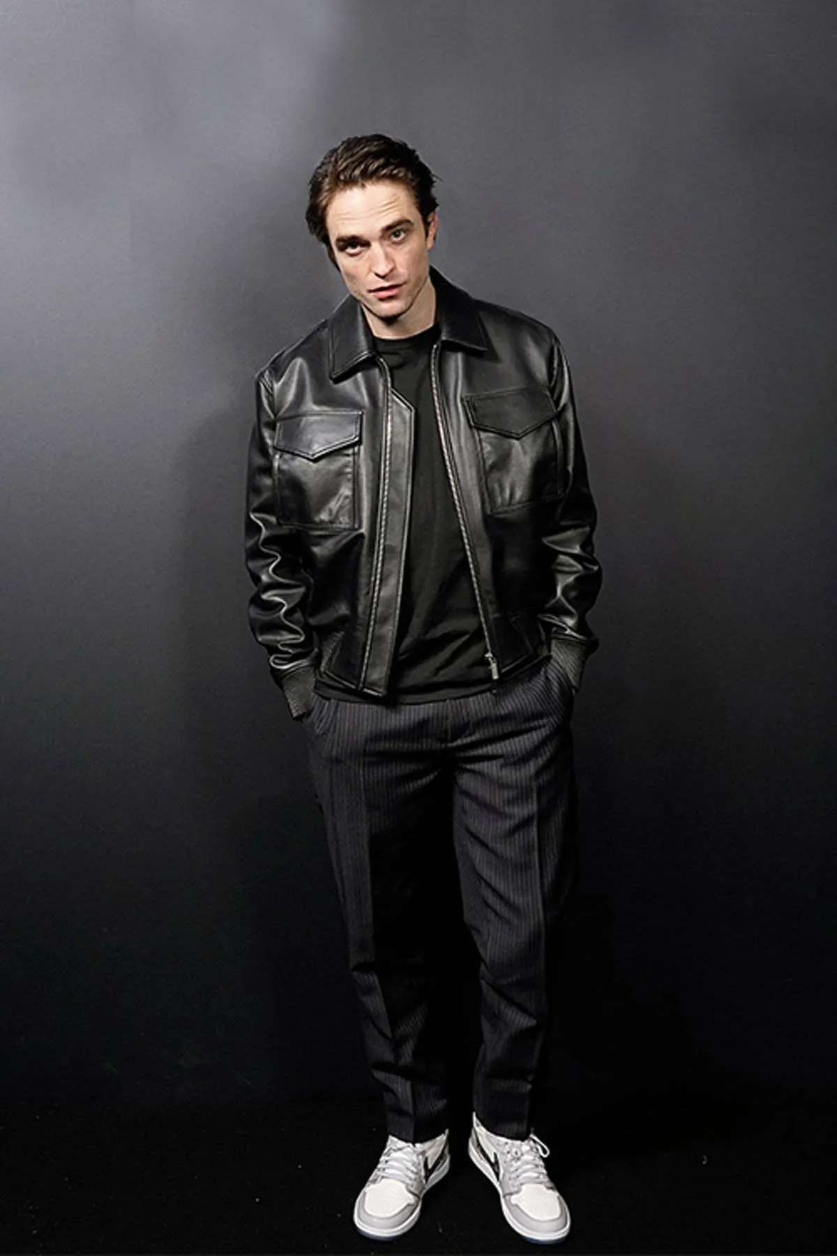 Robert Pattinson Stylish Leather Jacket by TJS