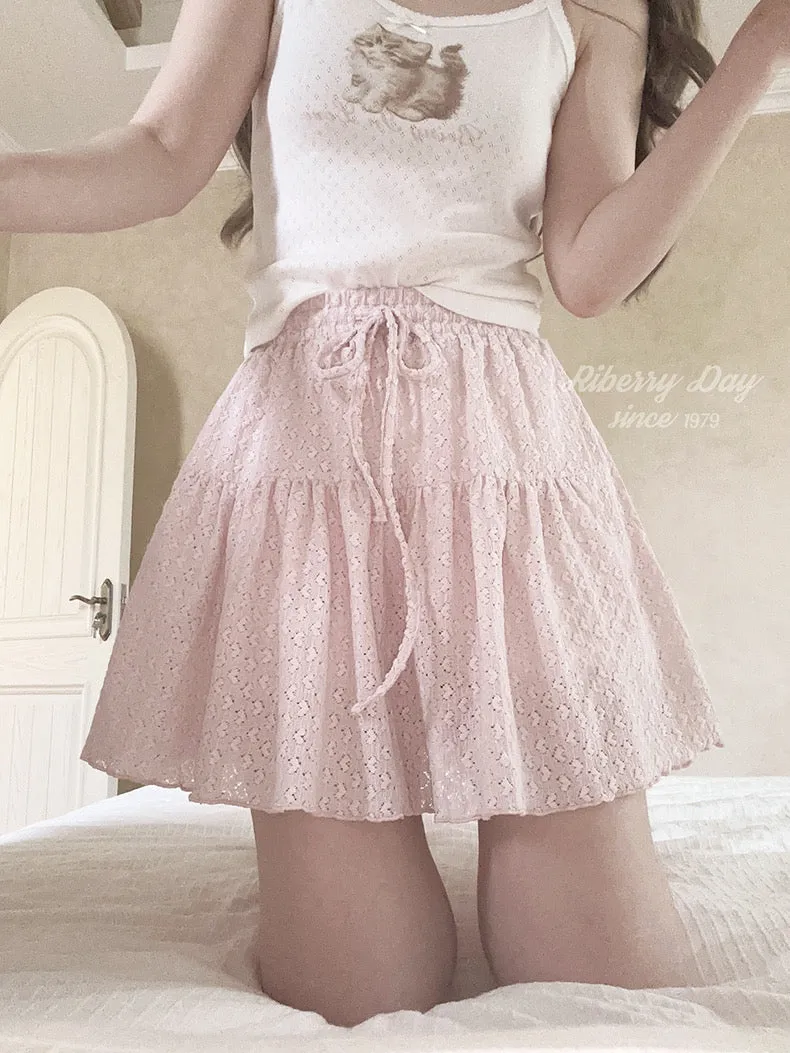 Sakura Aroma Heart Mini Skirt