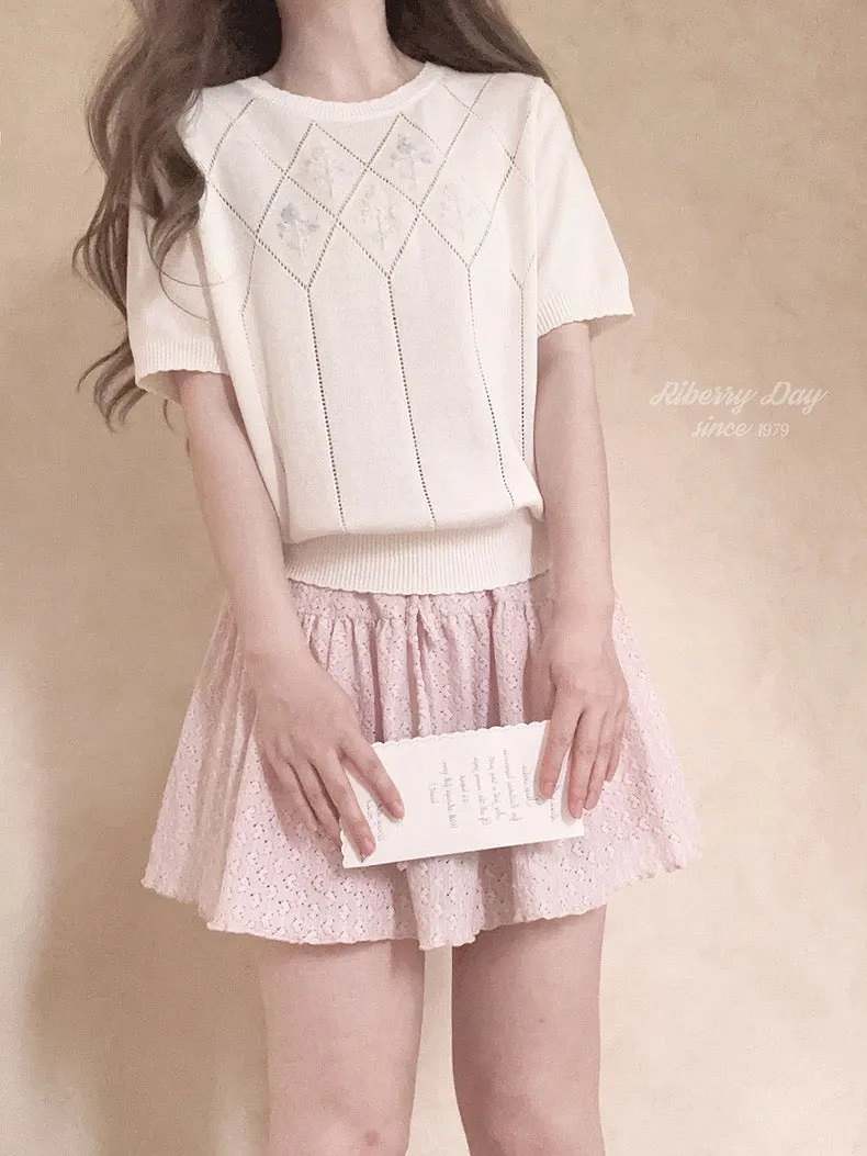 Sakura Aroma Heart Mini Skirt