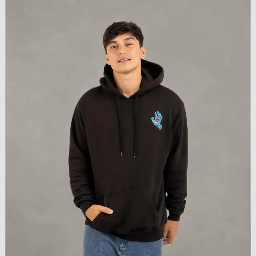 SANTA CRUZ Men's Pullover Hooded Sweatshirt Screaming Hand Skate Sweatshirt