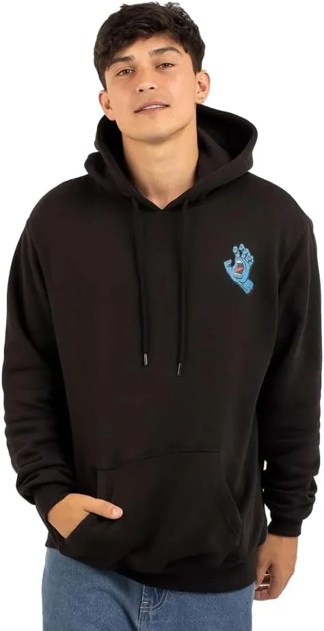 SANTA CRUZ Men's Pullover Hooded Sweatshirt Screaming Hand Skate Sweatshirt