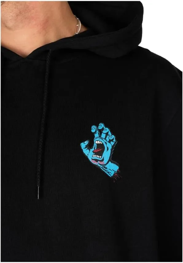 SANTA CRUZ Men's Pullover Hooded Sweatshirt Screaming Hand Skate Sweatshirt