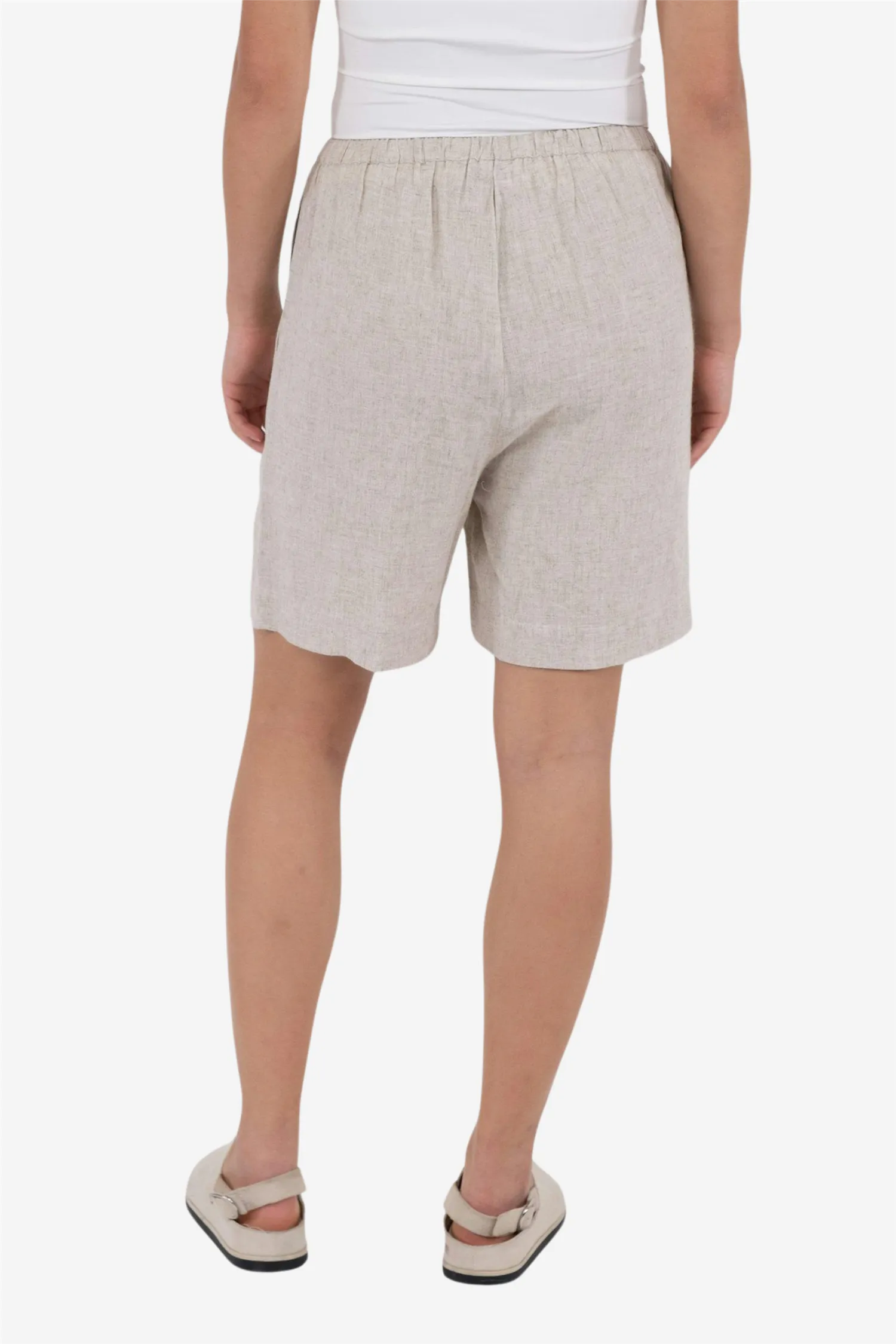 Santo Soft Linen Shorts Natural