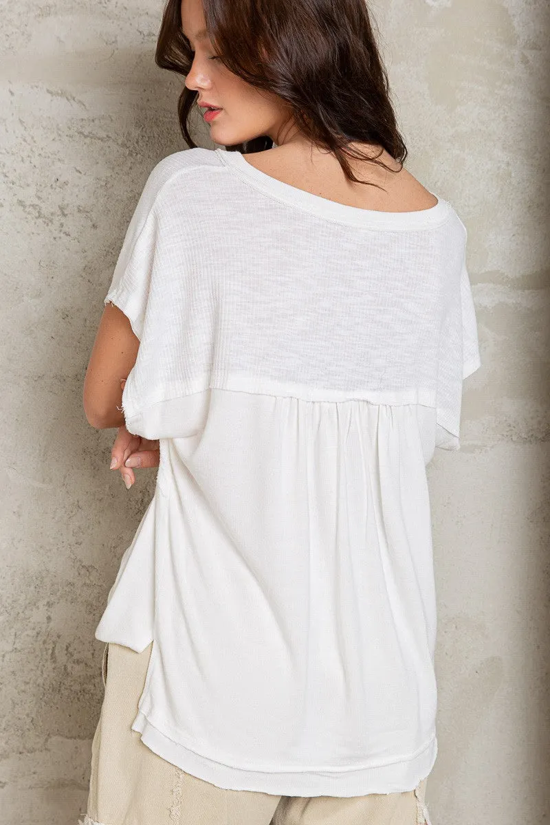 Sassy V Neck Tee Shirt