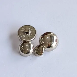 Silver / Dome / Metal / Shiny