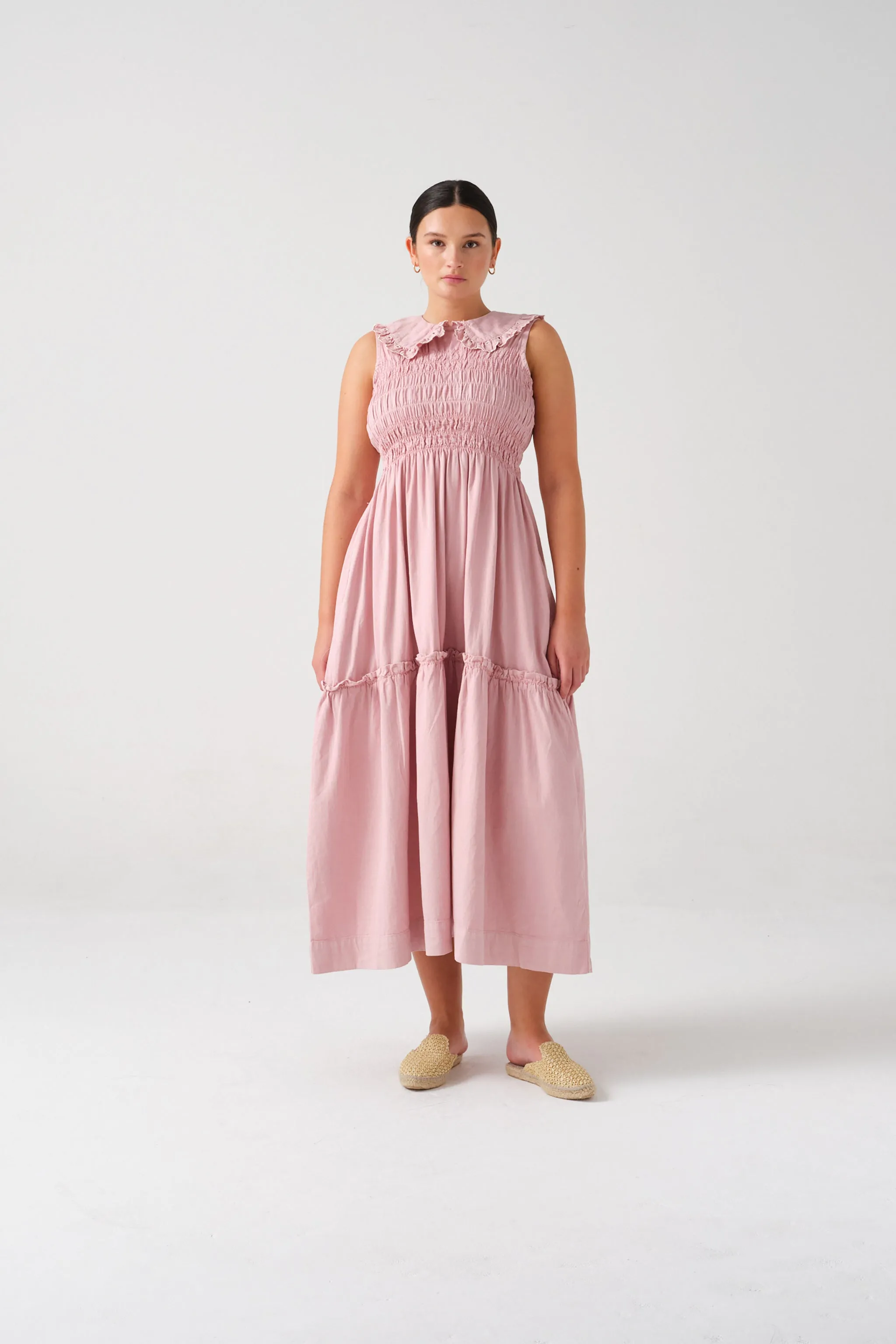 Sky Dress in Dusty Rose