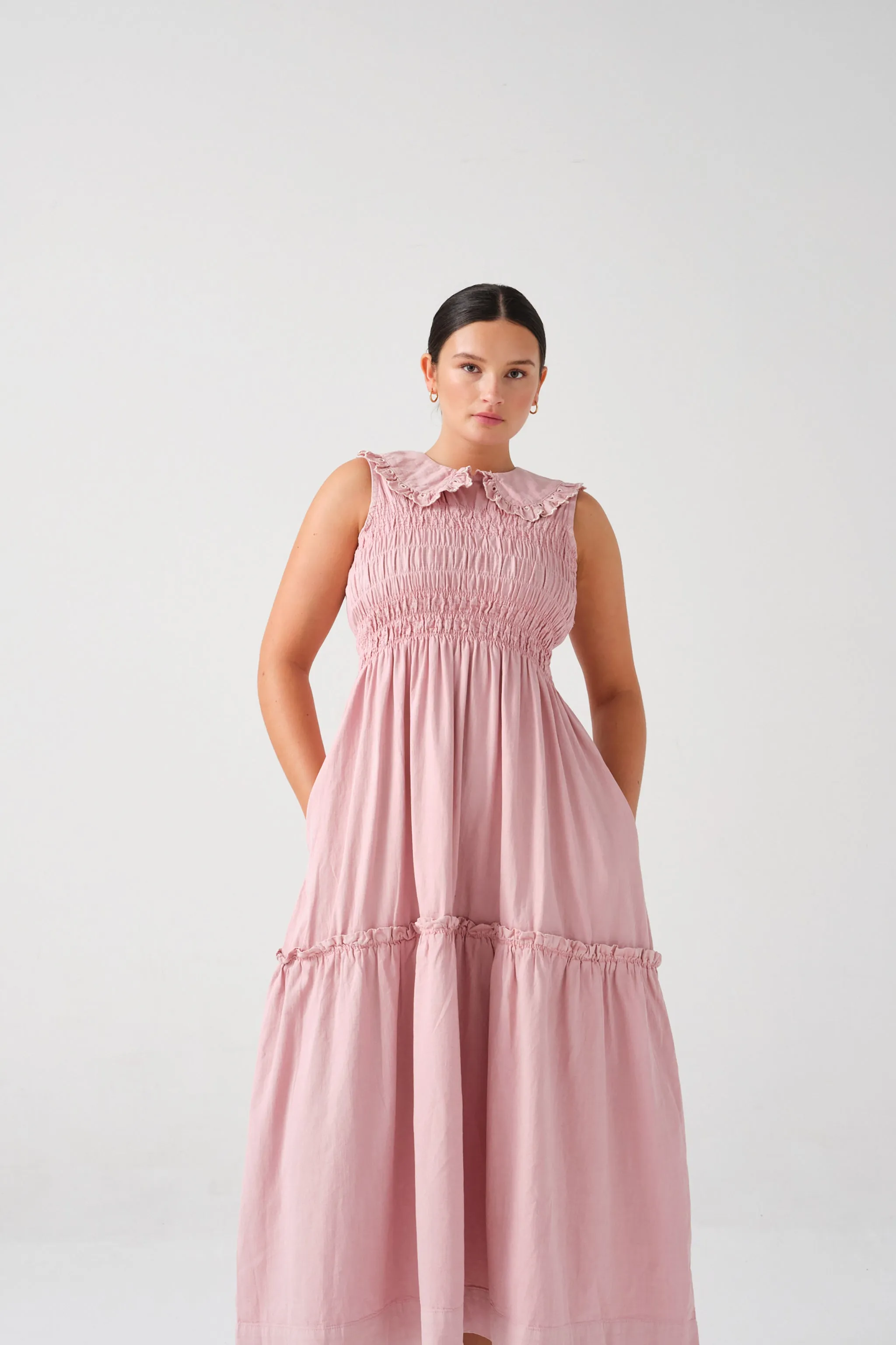 Sky Dress in Dusty Rose