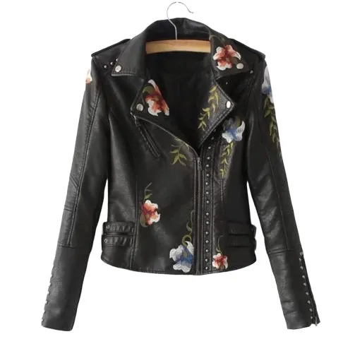Sleek Knight Leather Moto Jacket