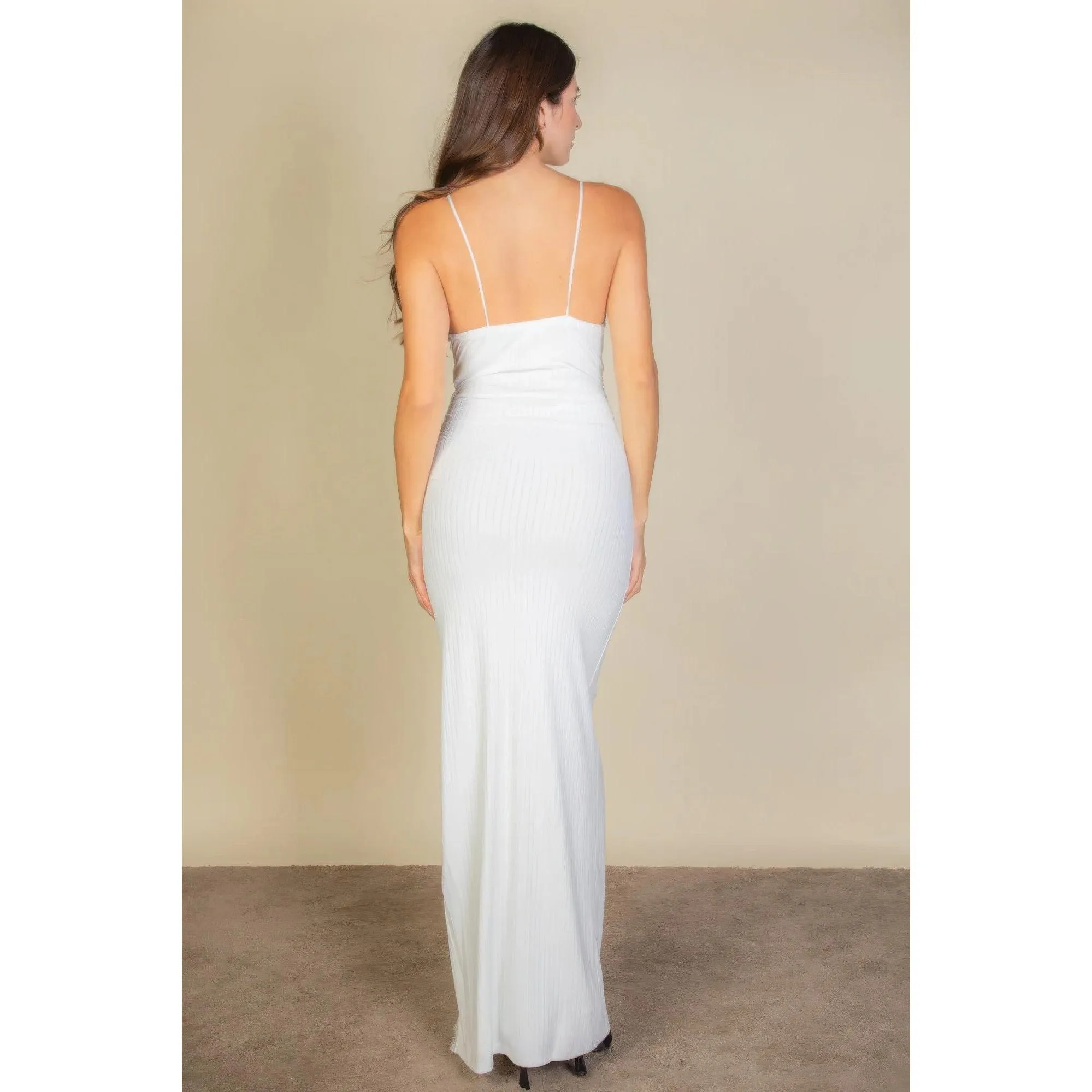 Sleeveless Lightweight V Neck Cami Dress