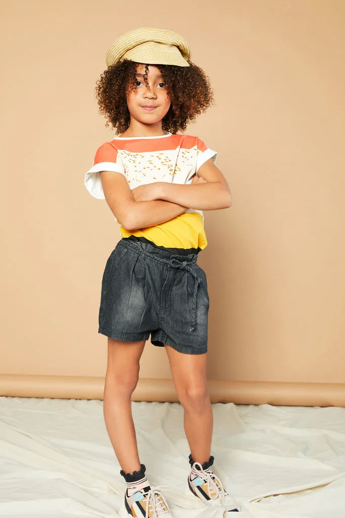 Soft Denim Shorts Sally in Grey