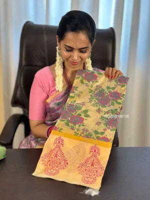 Soft tissue saree.