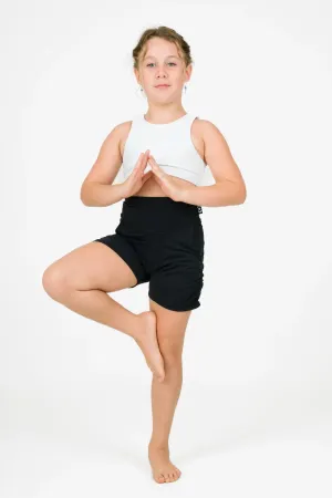 Soft To Touch Kids Jogger Shorts - Black
