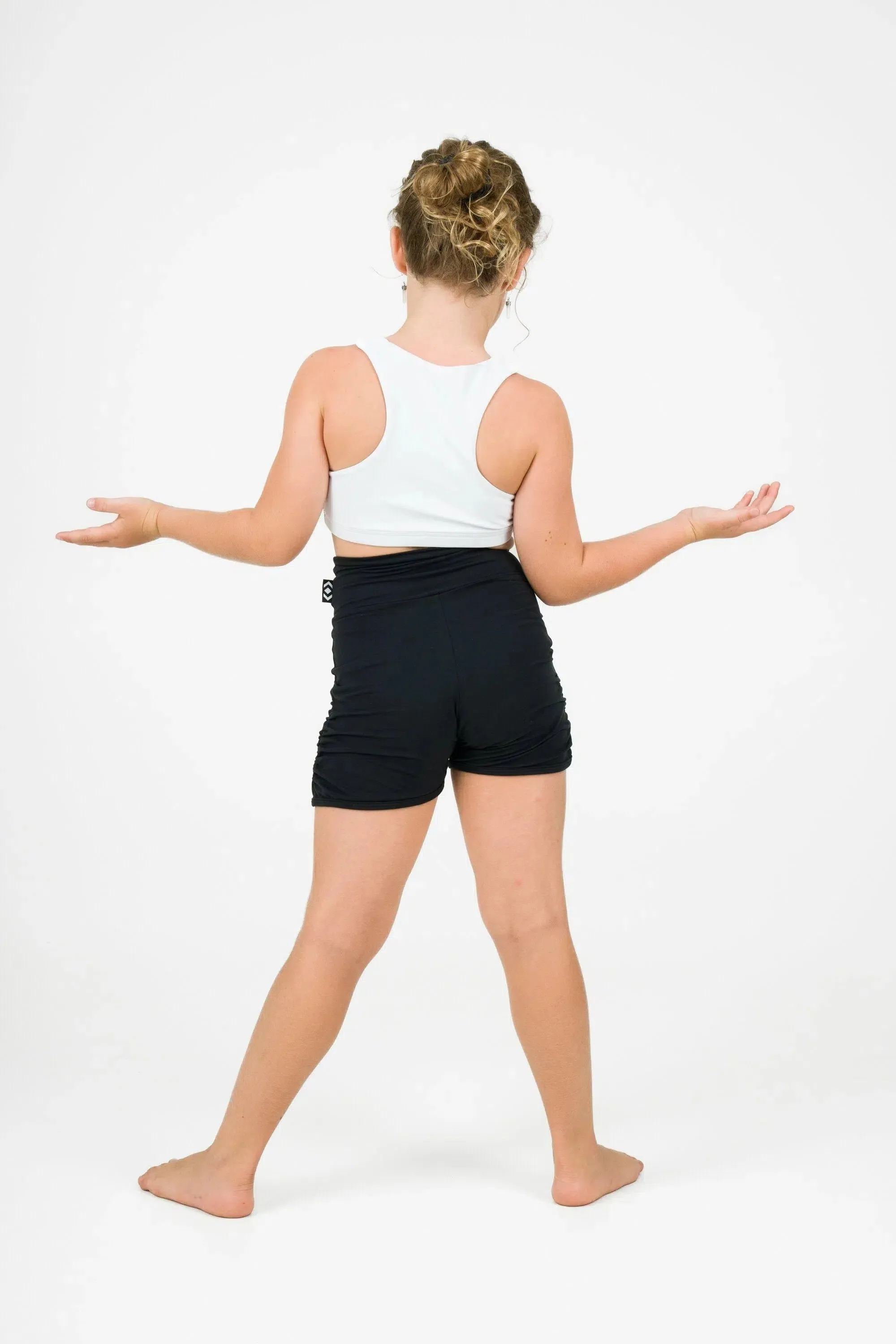 Soft To Touch Kids Jogger Shorts - Black