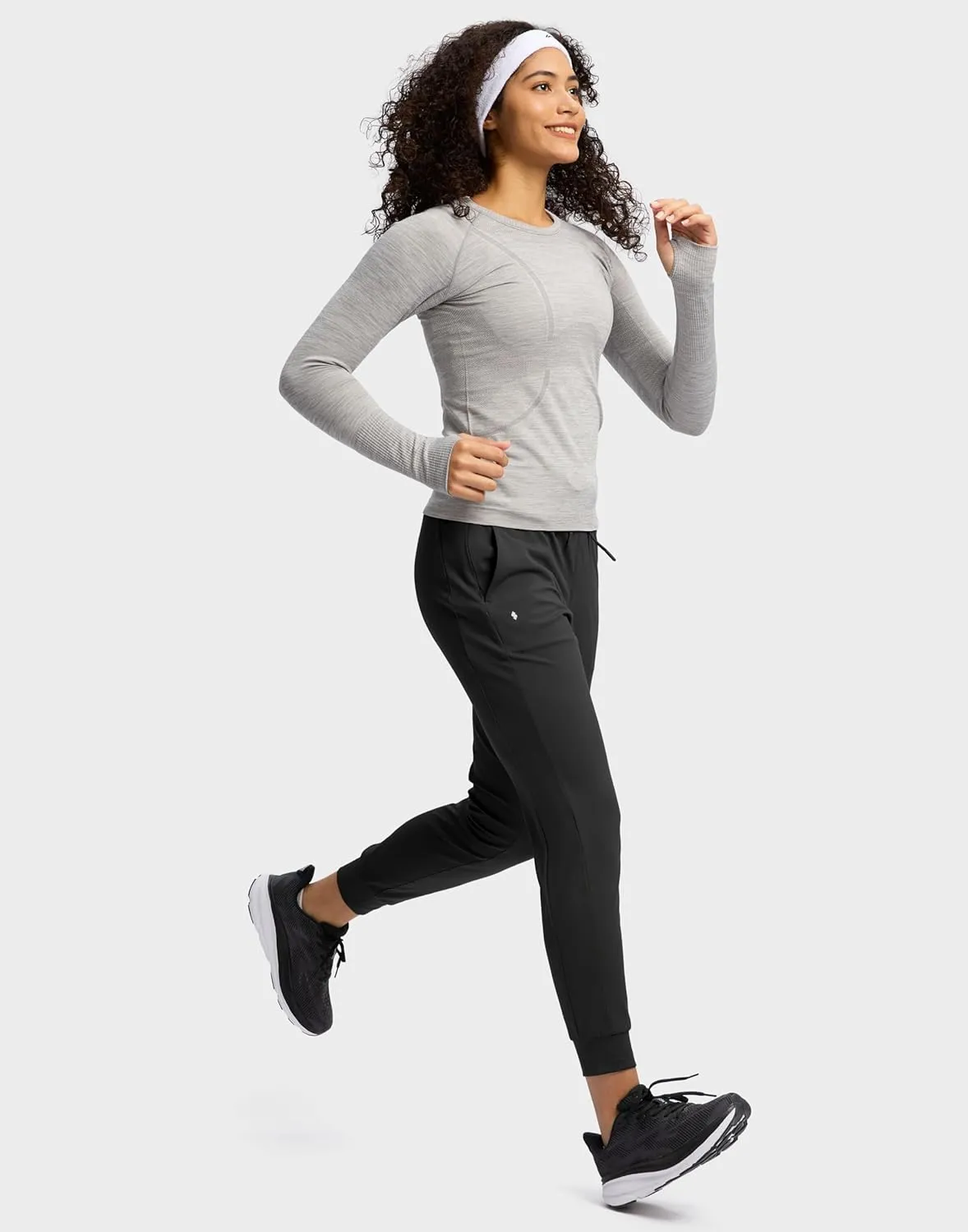 Soothfeel Womens Joggers with Zipper Pockets High Waisted Sweatpants Athletic Leggings Pants for Workout Running Yoga
