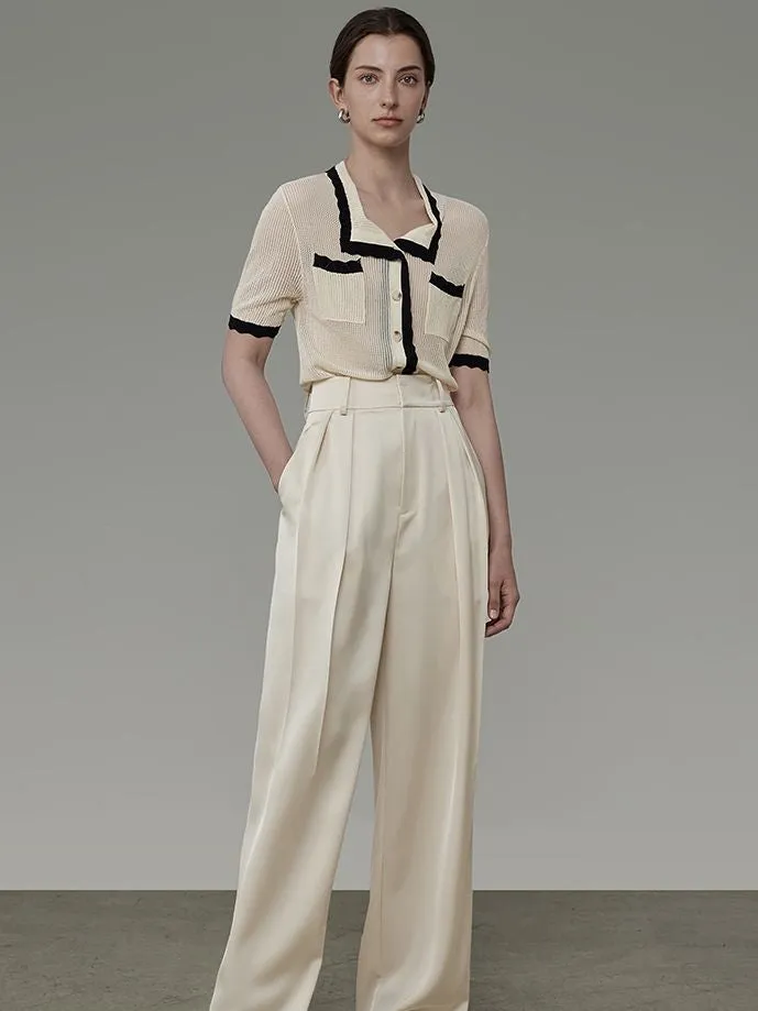 Straight Wide-leg Classy Chic Pants