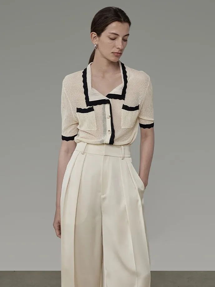 Straight Wide-leg Classy Chic Pants
