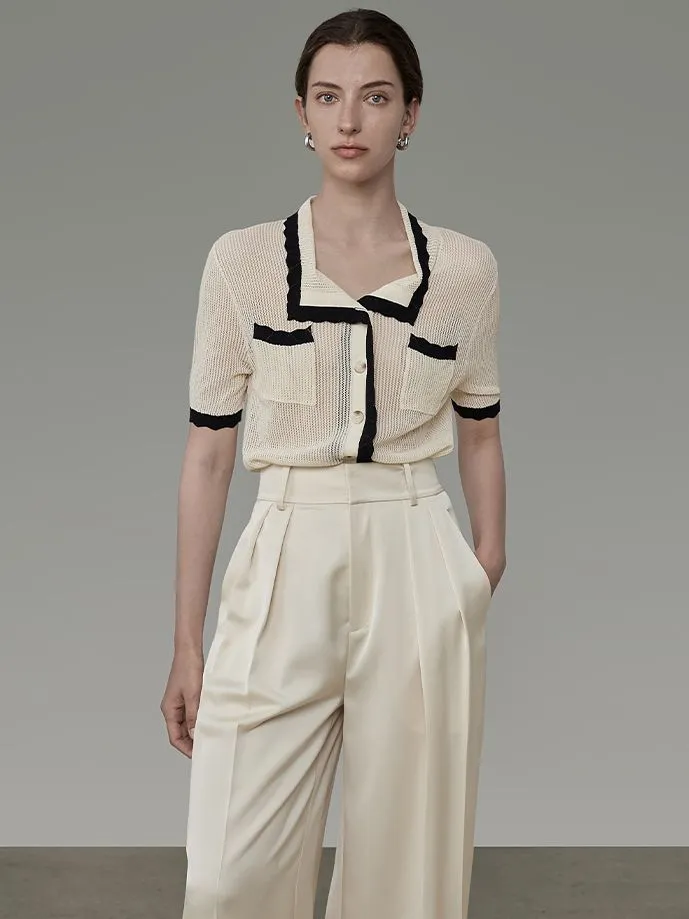 Straight Wide-leg Classy Chic Pants