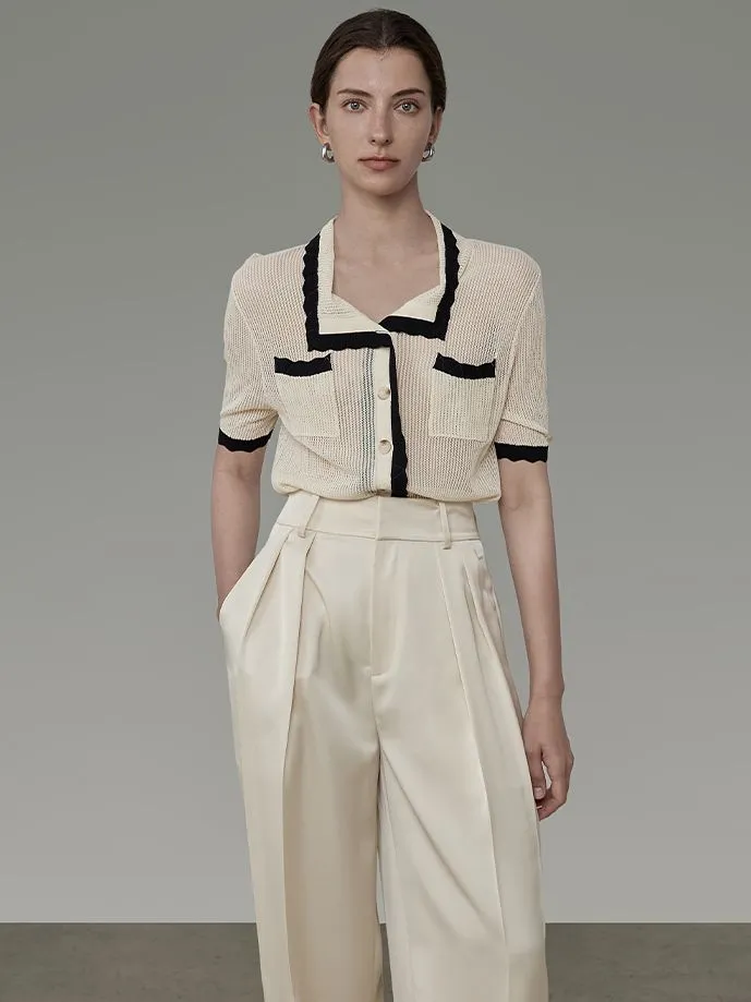 Straight Wide-leg Classy Chic Pants