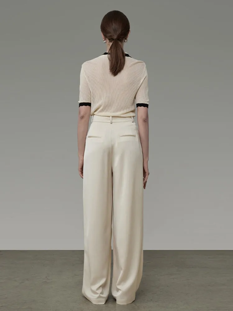 Straight Wide-leg Classy Chic Pants