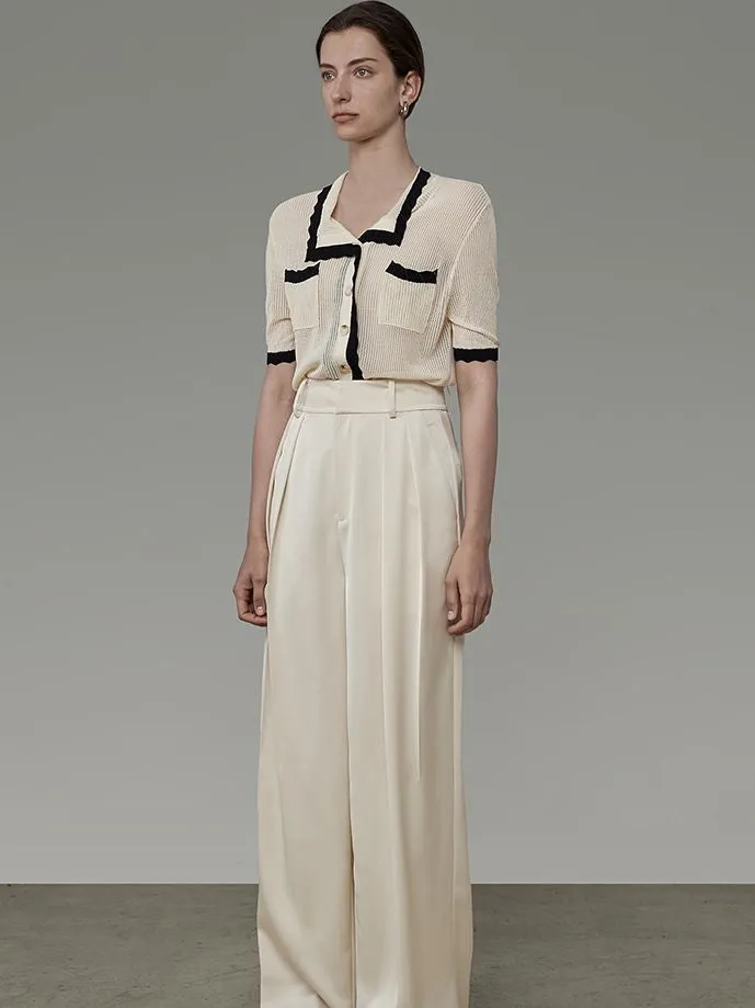 Straight Wide-leg Classy Chic Pants