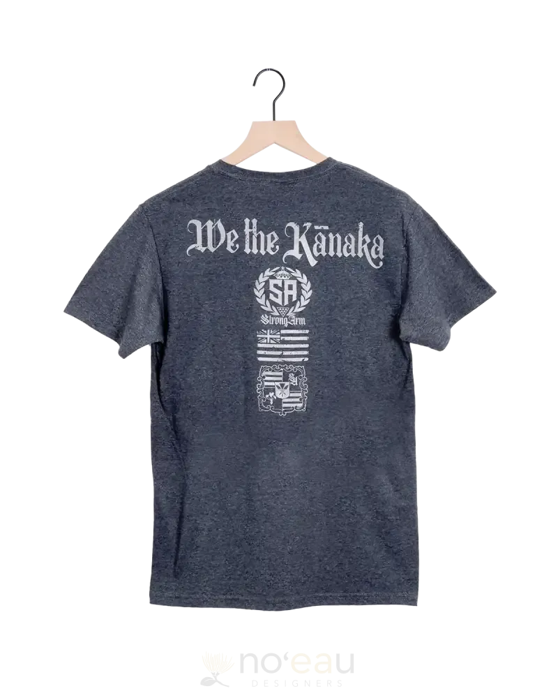 STRONGARM HAWAIIANS - "We the Kanaka" Punisher T-Shirt Charcoal grey/Silver