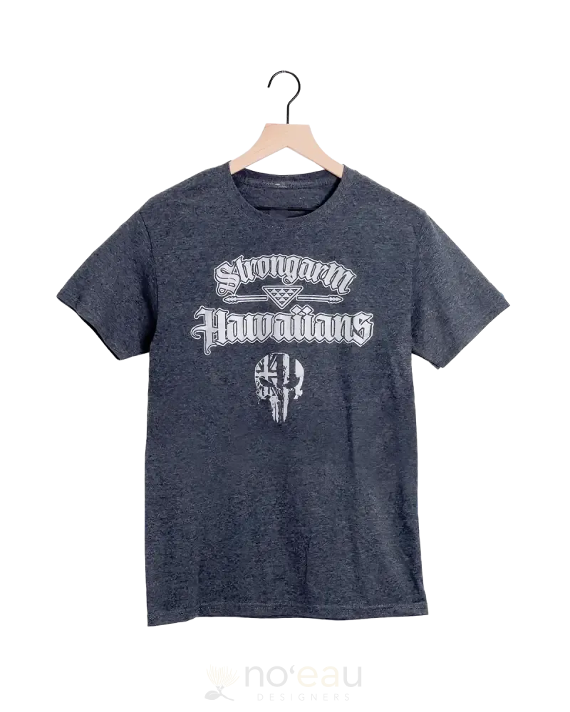STRONGARM HAWAIIANS - "We the Kanaka" Punisher T-Shirt Charcoal grey/Silver