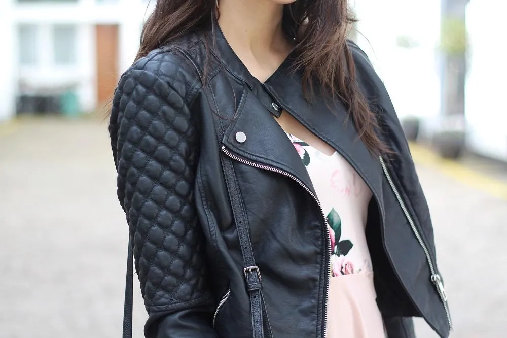 Stylish Biker Sheep Leather Jacket Worn By Ariana Grande | Ariana Grande Stylish Biker Sheep Leather Jacket