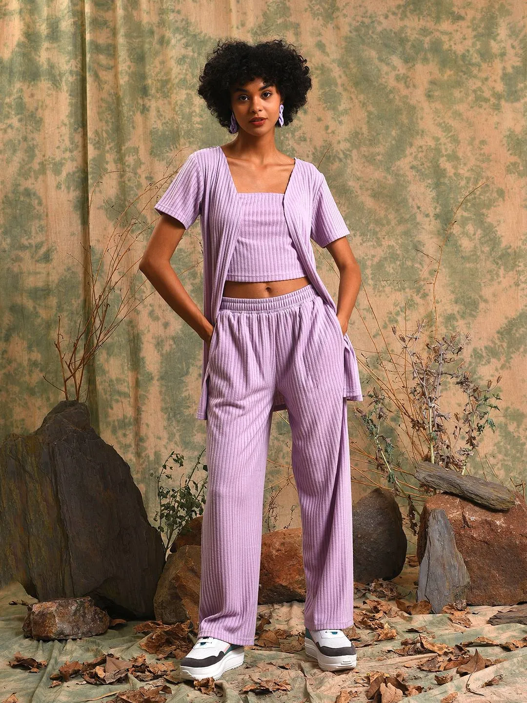 Stylish Casual Co-Ord 3 Piece Set