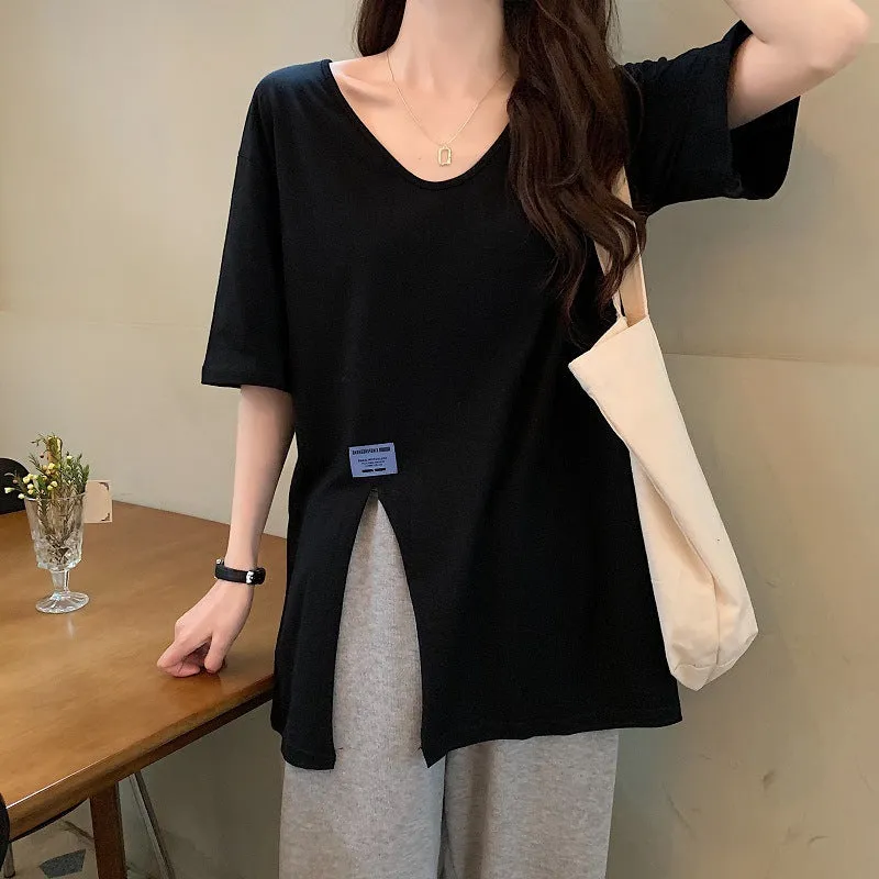 Summer Short Sleeve T-Shirt Women Korean Tops Loose Half Sleeved Couple Trendy INS Tops T-Shirt