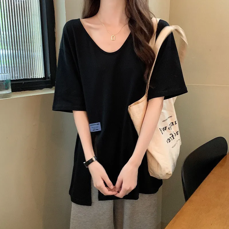 Summer Short Sleeve T-Shirt Women Korean Tops Loose Half Sleeved Couple Trendy INS Tops T-Shirt