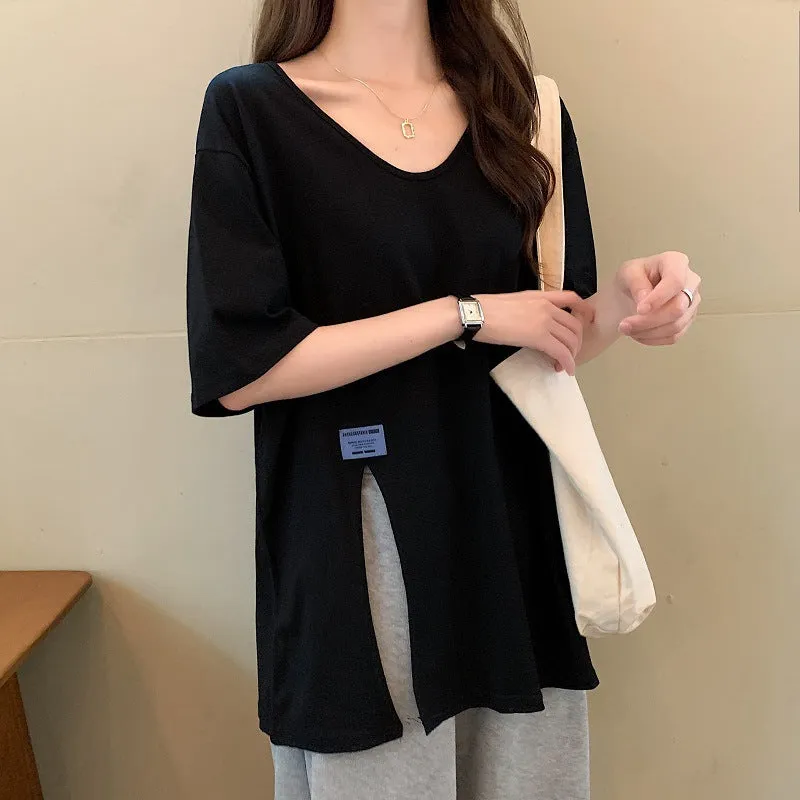Summer Short Sleeve T-Shirt Women Korean Tops Loose Half Sleeved Couple Trendy INS Tops T-Shirt