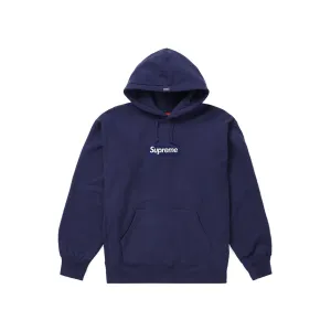 Supreme Box Logo Hooded Sweatshirt (FW21) Washed Navy